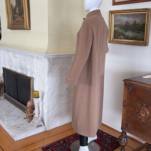 Marcona Angora & Wool Full Length Camel Coat - Picture 4 of 14